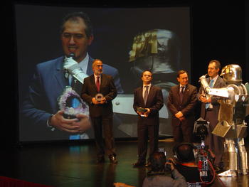 Luis Tapia, de Trazagest, recoge el primer premio del apartado de Empresa
