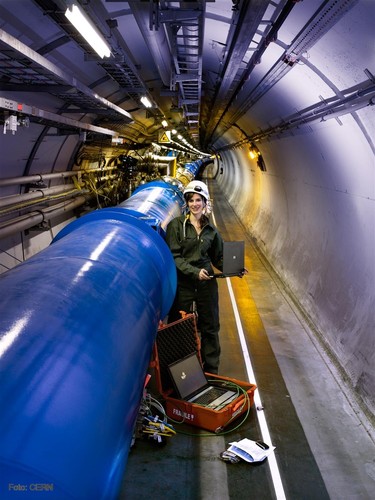 Imagen del Gran Colisionador de Hadrones (LHC), en el CERN.