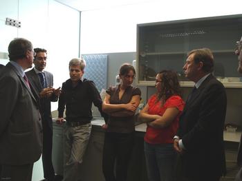 Visita a las instalaciones de la incubadora de empresas del Parque Científico de Salamanca.