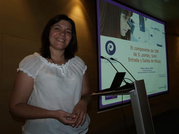 La doctora Marisa Alonso en el IBFG de Salamanca