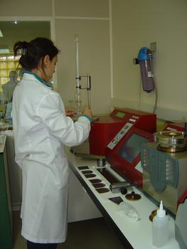 Una investigadora trabaja en el Centro Tecnológico de Cereales (Cetece)