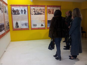 Entrada a la exposición 'Memoria Helada: Roald Amundsen' que se exhibe en el Museo de la Ciencia de Valladolid.
