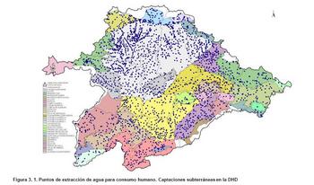 Puntos de captación de aguas subterráneas en la Demarcación Hidrológica del Duero (Foto:CHD)