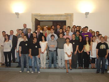 Alumnos y profesores del Club de Innovación en el curso 2009-2010.
