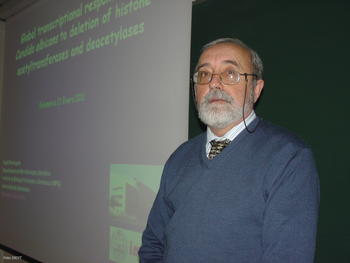 Ángel Domínguez Olavarri, investigador del  Instituto de Biología Funcional y Genómica.