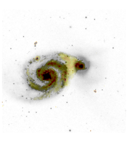 Imagen de M51, también conocida como Galaxia Whirlpool/Sean Mooney/LOFAR Surveys Team/Digitized Sky Survey