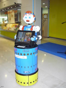 El robot Tito.2 en las instalaciones del Museo de la Ciencia de Valladolid.