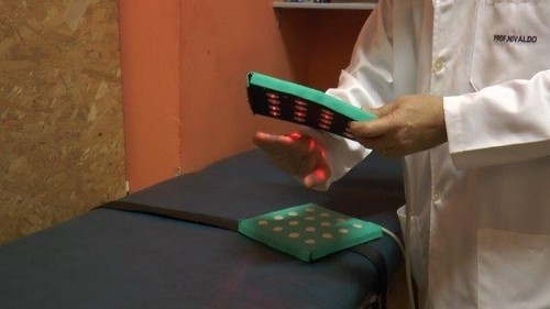Prototipo de manta LED, (imagen: Agência FAPESP)