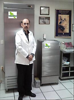 El doctor Francisco José Eguiarte Anaya, desarrollador del sistema de enfriamiento inteligente