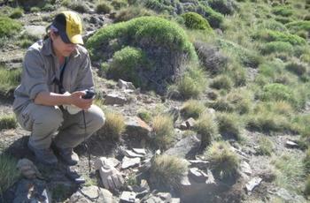 Investigadores argentinos estudian el origen de la Patagonia (FOTO: Conicet).