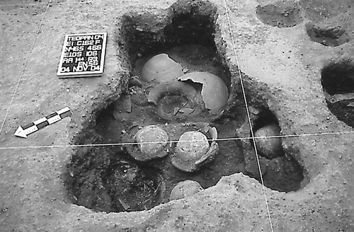 Hombres decapitados en Teopancazco, un barrio dentro de la antigua ciudad mexicana de Teotihuacán./ Linda Manzanilla.