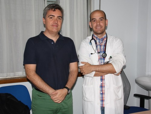 Los investigadores González Porras y Bastida.