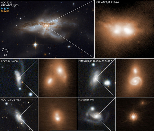 Astrónomos hallan relación clave entre el choque de galaxias y la voracidad de los agujeros negros/CATA