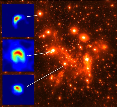Interferometría infrarroja para estudiar estrellas. Imagen: CONACYT.