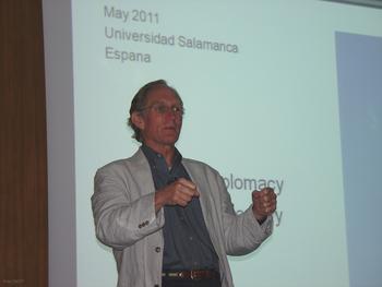 El Nobel de Química, Peter Agre, en Salamanca.