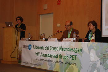 Mesa sobre párkinson en el encuentro sobre neuroimagen celebrado en Salamanca.
