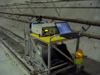 Sistema desarrollado por Cartif para el análisis de túneles (FOTO: Cartif).