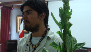 Agustín Contreras, invitado por la Escuela de Ciencias Ambientales de la Universidad Nacional de Costa Rica (FOTO: UNA).