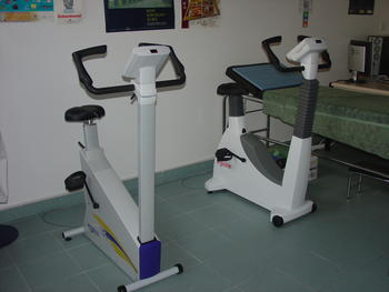 Laboratorio de ejercicio del centro de Salud Casa de Barco, donde se controla el estado de los pacientes
