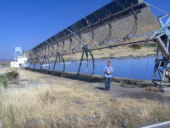 Instalación solar basada en espejos en Gotarrendura (Ávila).