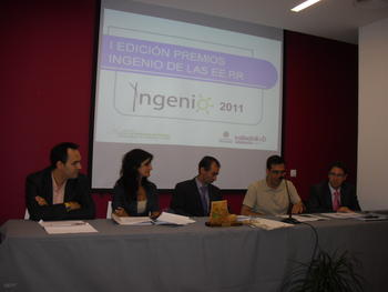 Un momento de la entrega del Pemio Ingenio 2011 de las Energías Renovables y la Eficiencia Energética en Castilla y León.