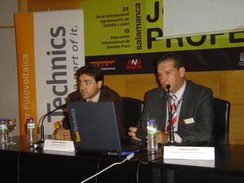 Gustavo Barbero y Jesús Herrero presentan los servicios de SunTecnics