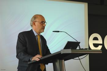 Víctor Izquierdo, director general del Inteco, durante el encuentro de CERT de Europa en León.
