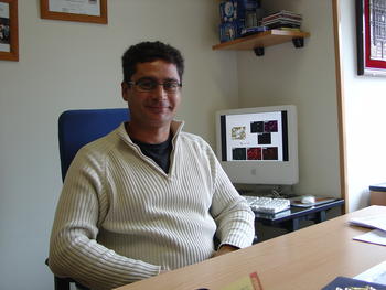 Juan Pedro Bolaños, en su despacho