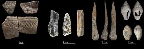 Diversos utensilios encontrados en Cova Bonica./ M. Sanz y J. Daura.