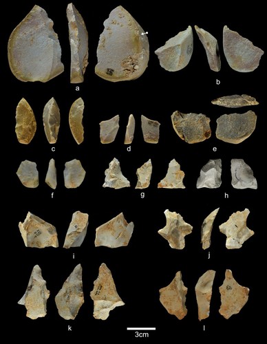 Industria lítica associada a 'Homo antecessor' encontrada en la unidad TD6, en Gran Dolina, Atapuerca - Andreu Ollé/IPHES
