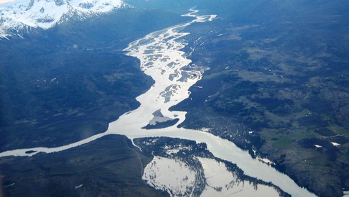 Inundación por el vaciamiento catastrófico del Lago Cachet 2 en 2009/Dirección General del Agua, Chile.
