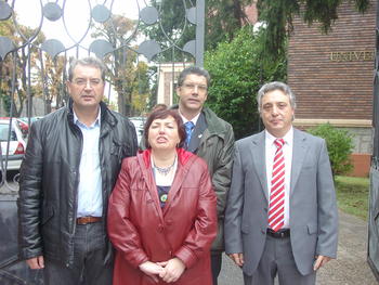 Javier Urdiales, Aurelia Álvarez, José Ramiro González y Vicente Martín
